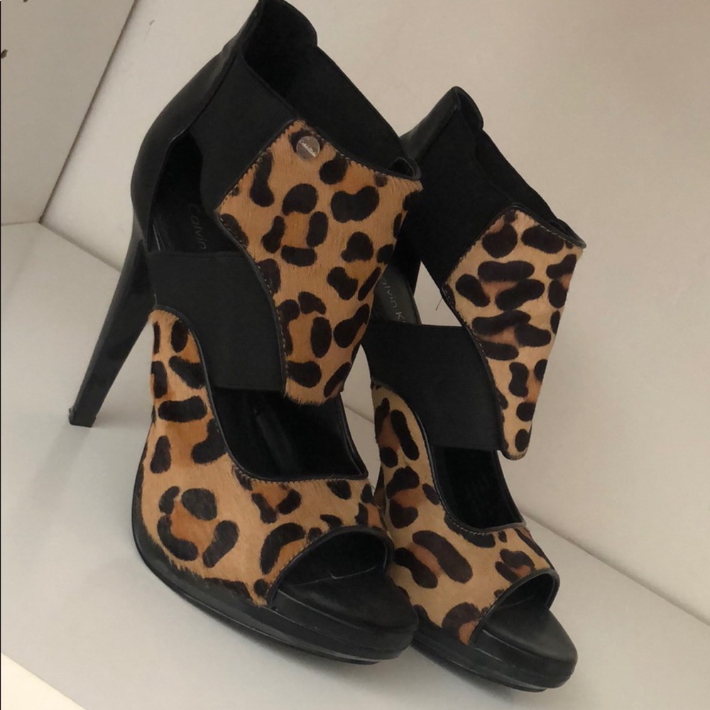 Leopard Calfskin 4-inch Heels